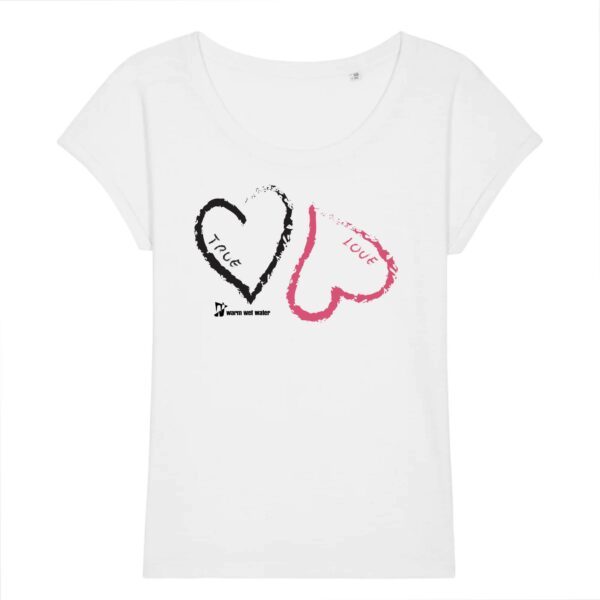 T - Shirt Heart Noir et Rose