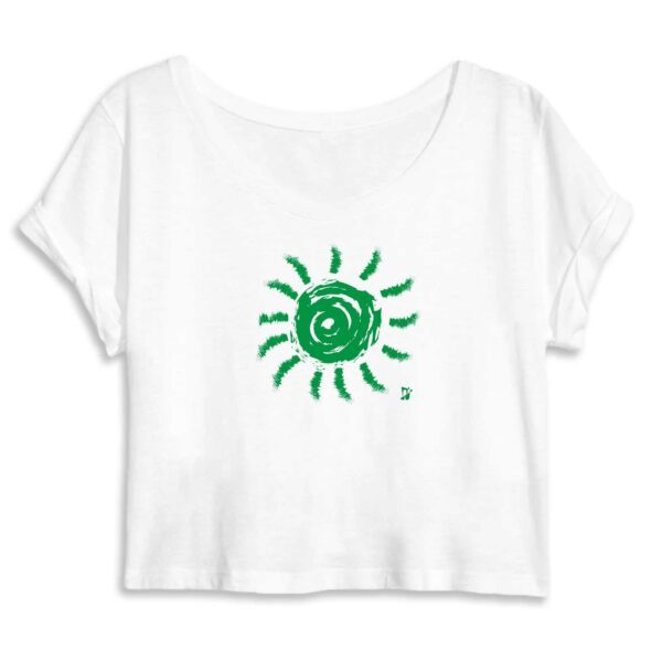 Crop Top Green Sun