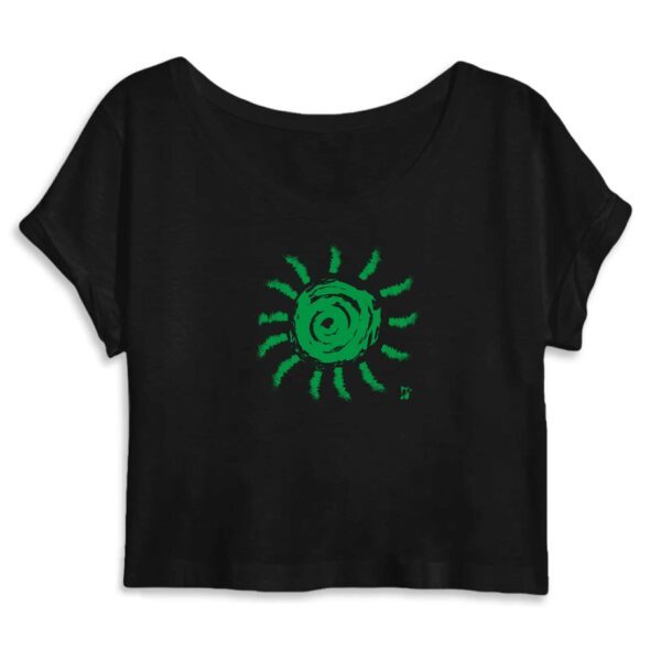 Crop Top Green Sun