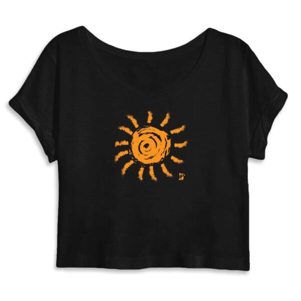 Crop Top Yellow Sun